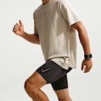 Nike Fast Men's Dri-FIT Brief-Lined Running 1/2-Length Tights