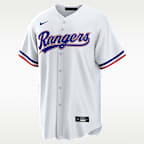 Jersey Nike de la MLB Replica para hombre Marcus Semien Texas Rangers