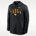LSU Sideline Men's Nike Dri-FIT College Long-Sleeve Hooded Top