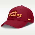 Gorra universitaria Nike Dri-FIT ajustable para hombre USC On-Field Club Gameday