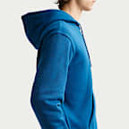 Sudadera con gorro de tejido Fleece y cierre completo para hombre Nike Club