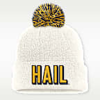 Gorro con dobladillo universitario Nike para hombre Michigan Peak