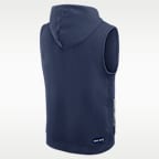 Tampa Bay Rays Authentic Collection Standard Issue Men's Nike Dri-FIT MLB Sleeveless Pullover Hoodie
