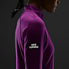 Damska koszulka do biegania z zamkiem 1/2 Dri-FIT Nike Tempo Flash