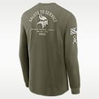 Minnesota Vikings Salute to Service Men's Nike NFL Long-Sleeve T-Shirt