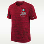 San Francisco 49ers Sideline Team Issue Velocity Big Kids' Nike Dri-FIT NFL T-Shirt
