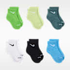 Calcetines de 1/4 para preescolar (6 pares) Nike Dri-FIT Performance Basics