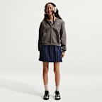 Nike Sportswear Studio Fleece Oldrr Kids' (Girls') Oversized Full-Zip Hoodie