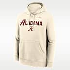 Sudadera con gorro sin cierre universitaria Nike para hombre Alabama Primetime Club
