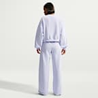Pants de tiro medio y pierna amplia para mujer Nike Studio Fleece Medium Weight
