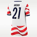 Timothy Weah USMNT 2026 Stadium Home Women's Nike Dri-FIT Soccer Jersey