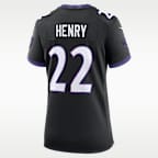 Jersey Nike de la NFL Game para mujer Derrick Henry Baltimore Ravens