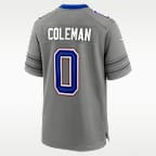 Jersey Nike de la NFL Game para hombre Keon Coleman Buffalo Bills