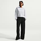 Sudadera de cuello redondo de French Terry oversized para mujer Nike Sportswear Chill Terry