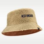 West Virginia Campus Prep Script Reversible Men's Nike College Bucket Hat