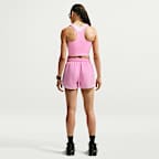 Shorts de correr Dri-FIT de tiro medio con forro de ropa interior para mujer Nike Tempo