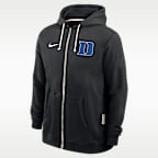 Sudadera con gorro universitaria Nike Dri-FIT de cierre completo para hombre Duke Sideline
