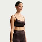 Brassière caraco à encolure dégagée NikeSKIMS Satin Shine pour femme