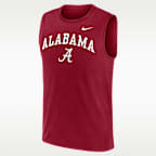 Alabama Primetime Arch Legend Men's Nike Dri-FIT College Muscle Tank Top
