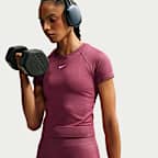 Nike Pro Seamless Dri-FIT T-shirt voor dames