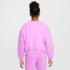 Nike Sportswear Club Fleece Girls' Boxy Crew-Neck Sweatshirt