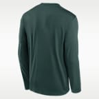 Michigan State Sideline Legend Small Logo Men's Nike Dri-FIT College Long-Sleeve T-Shirt