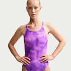 Traje de baño de una pieza con diseño Fastback para mujer Nike Swim HydraStrong