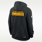 Sudadera con gorro sin cierre Nike Dri-FIT de la NFL para hombre Washington Commanders Initial Home Sideline