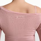NikeSKIMS Stretch Knit Women's Off-Shoulder Long-Sleeve Top
