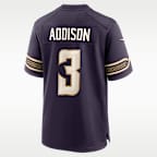 Jordan Addison Minnesota Vikings Rivalries Collection Men's Nike NFL Game Jersey