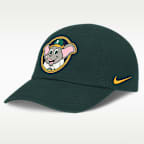 Gorra Nike de la MLB para bebé Athletics Mascot Club