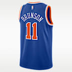 Jalen Brunson New York Knicks 2024/25 Icon Edition Big Kids' Nike NBA Swingman Jersey