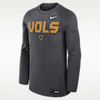 Tennessee Dugout Game Time Men's Nike Dri-FIT College Long-Sleeve T-Shirt