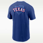 Texas Rangers 2-Hit Men's Nike MLB T-Shirt