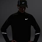 Nike Miler 男款 Therma-FIT 冬季半長式拉鍊跑步上衣