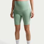 Shorts de ciclismo de maternidad Dri-FIT de tiro alto de 20 cm con bolsillos para mujer Nike (M) One