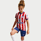 Atlético Madrid 2026/27 Stadium Home Older Kids' Nike Dri-FIT Football Replica Shirt