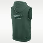 Green Bay Packers Sideline Men's Nike Dri-FIT NFL Sleeveless Pullover Hoodie