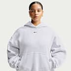 Sudadera con gorro sin cierre oversized para mujer Nike Studio Fleece Medium Weight