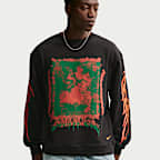 Sweat à col ras-du-cou en tissu Fleece Nike "Your Message Here" pour homme