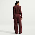 Polo cropped ajustado de manga larga para mujer Nike Sportswear