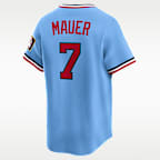 Jersey Nike Dri-FIT ADV de la MLB Limited para hombre Joe Mauer Minnesota Twins Cooperstown