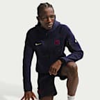 Sudadera con gorro de fútbol Nike de cierre completo para hombre FC Barcelona Tech Fleece Windrunner