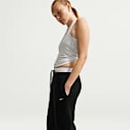 Nike Studio Fleece Medium Weight Women's Mid-Rise Wide-Leg Trousers