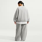 Sudadera de cuello redondo oversized para mujer (talla grande) Nike Studio Fleece Medium Weight
