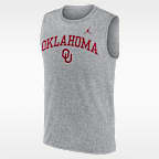 Camiseta sin mangas universitaria Nike Dri-FIT para hombre Oklahoma Arch Legend