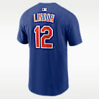 Playera Nike de la MLB para hombre Francisco Lindor New York Mets