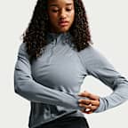 Nike Tempo Dri-FIT løpeoverdel med kvart glidelås til dame