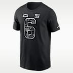 Playera Nike de la NFL para hombre Jaxson Dart New York Giants Salute to Service