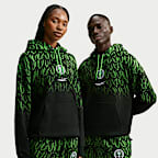 Sweat à capuche en tissu Fleece Nike x Nigeria x Slawn pour homme